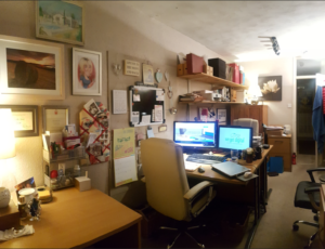 Get inspiration from Carol in setting up a home office